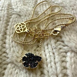 Like new Kendra Scott Rainbow Druzy Tess necklace in gold